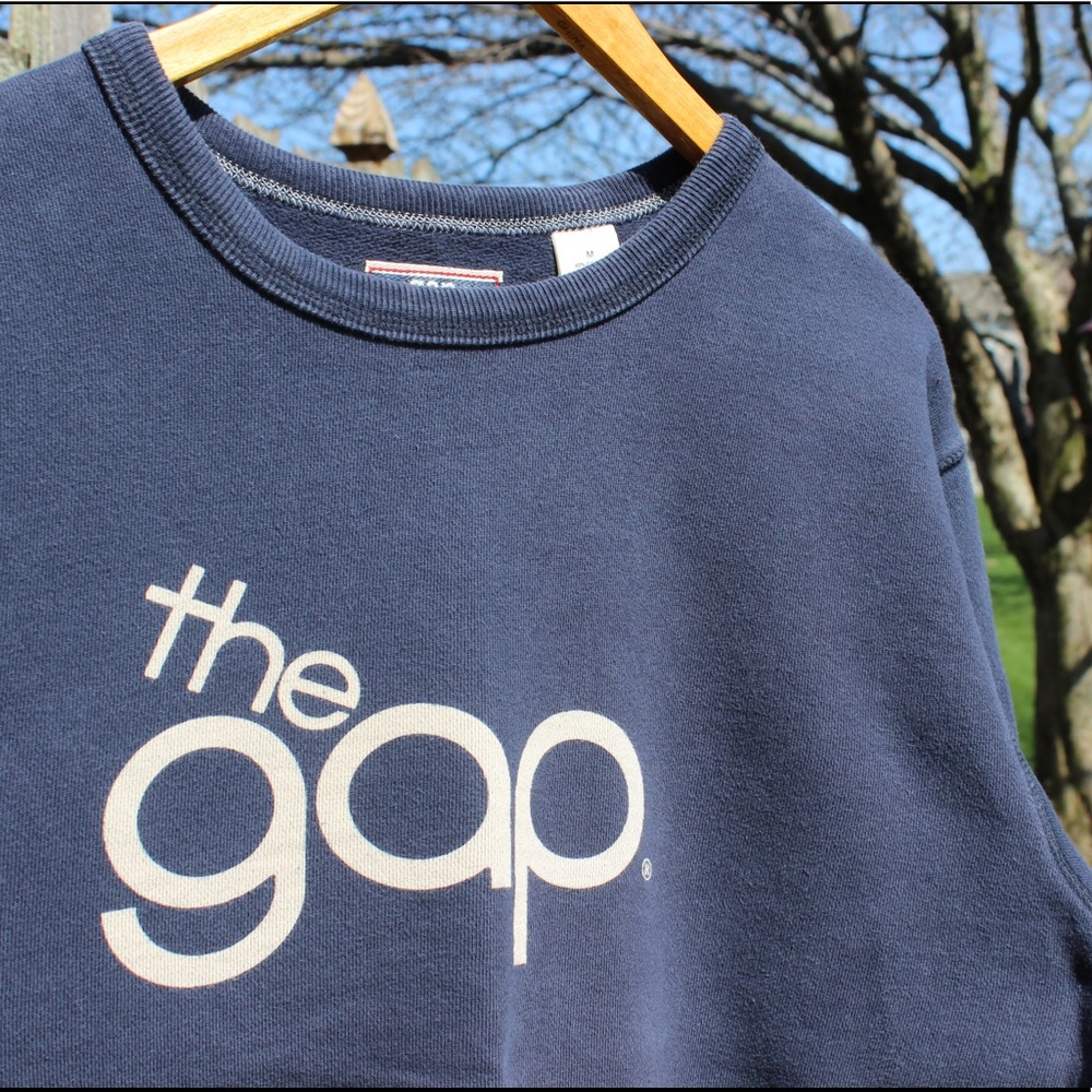 GAP 1969 Retro Crewneck Sweater | Navy Blue